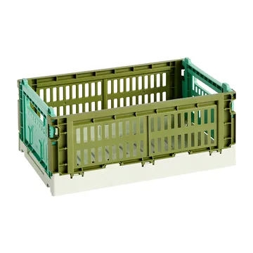 Colour Crate Mix S 17x26,5 cm - Olive-dark mint - HAY