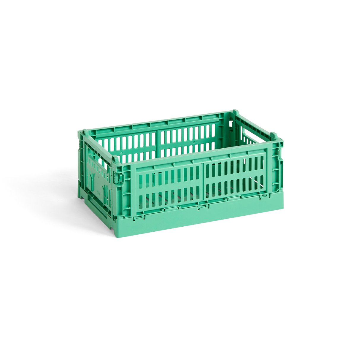 HAY Colour Crate S 17x26,5 cm Dark mint | Scandinavisch Interieur | Opbergmanden | Blauw