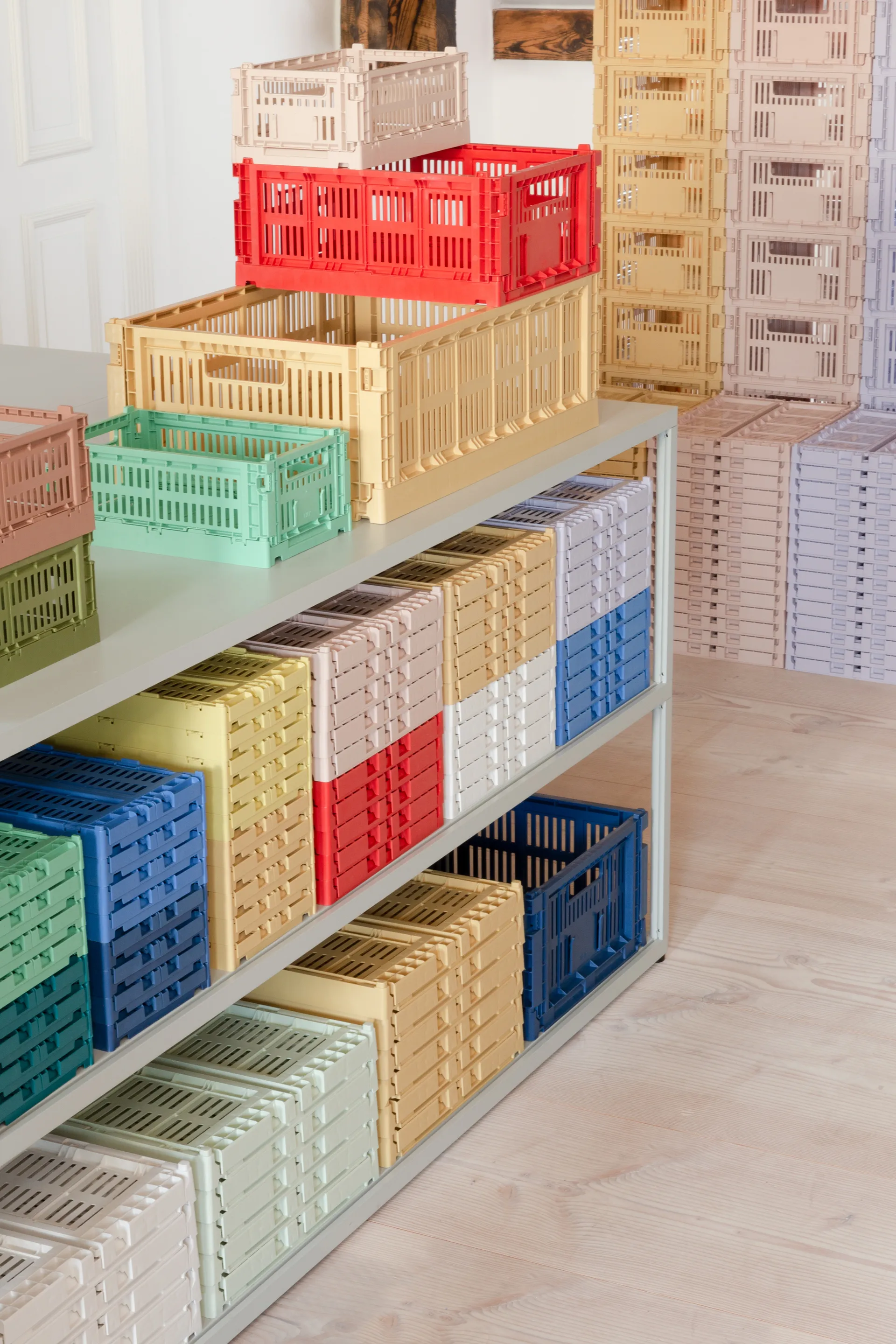 Colour Crate S 17x26,5 cm, Dark mint HAY