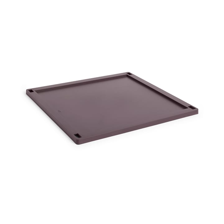 Colour Crate Square deksel plastic large - Bordeaux - HAY