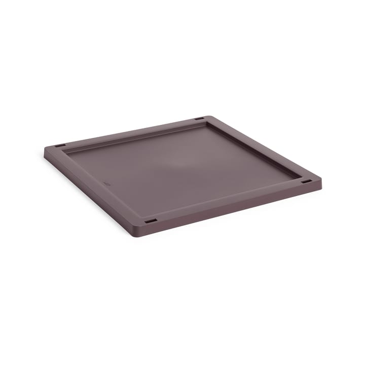 Colour Crate Square/Cube deksel plastic medium - Bordeaux - HAY