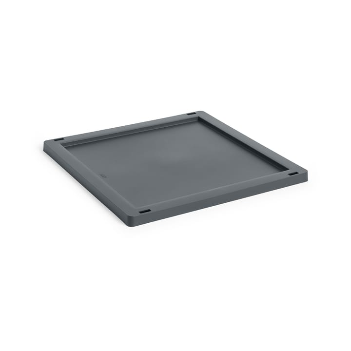 Colour Crate Square/Cube deksel plastic medium - Charcoal - HAY