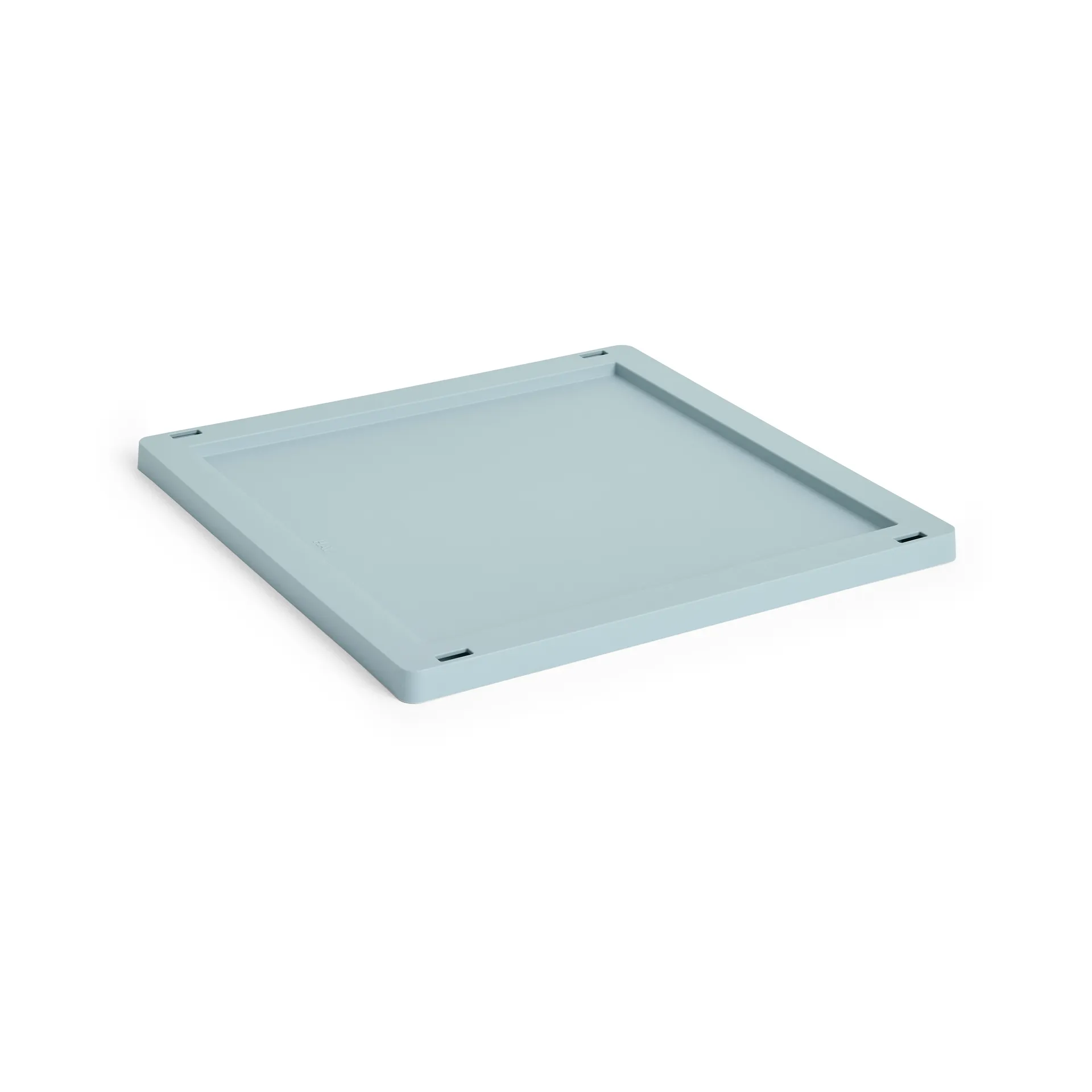 Colour Crate Square/Cube deksel plastic medium, Dusty blue HAY