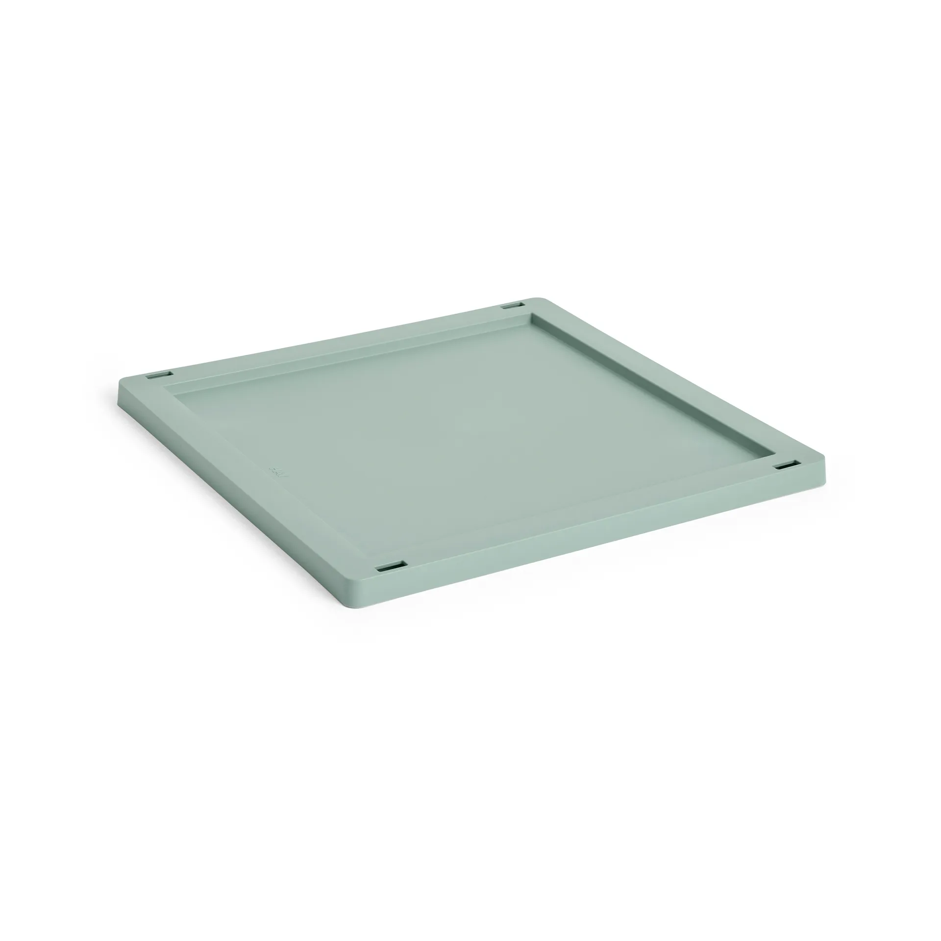 Colour Crate Square/Cube deksel plastic medium, Sage green HAY