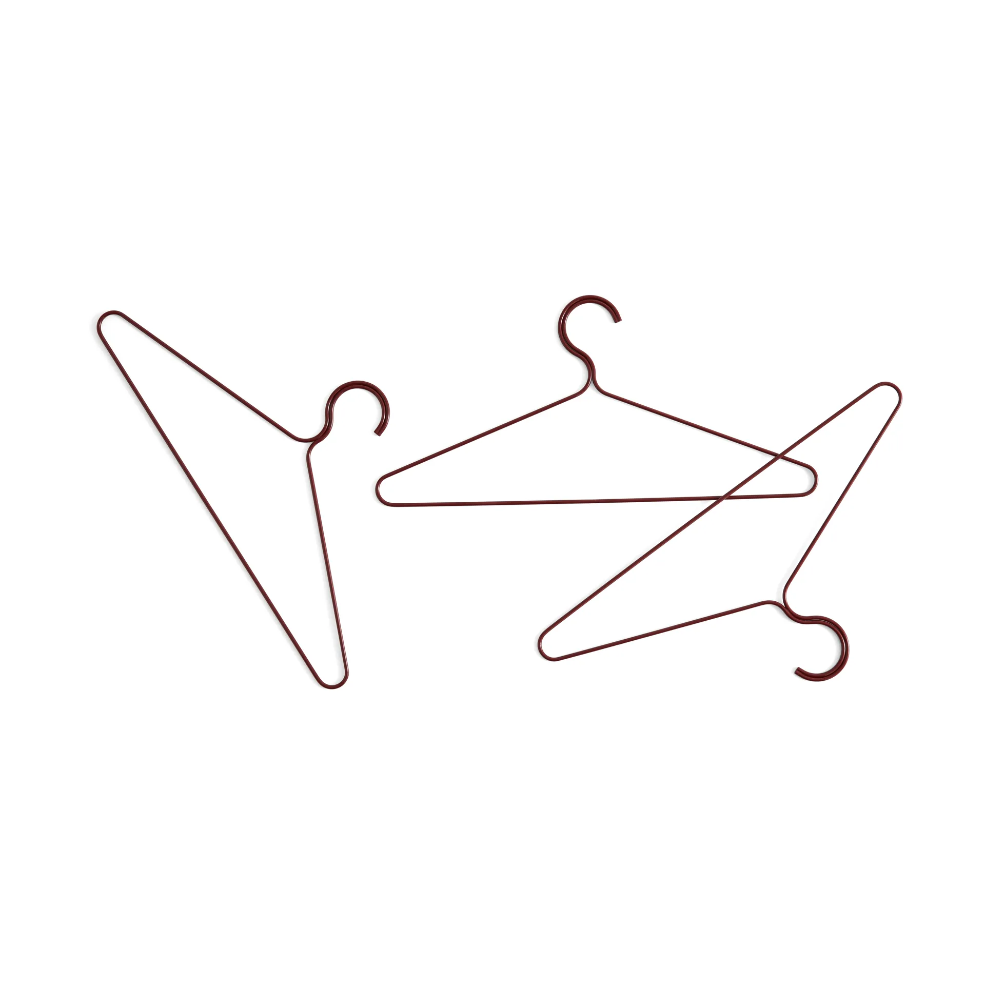 Colour kledinghanger 3-pack, Maroon red HAY