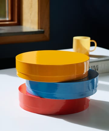 Colour Storage Round doos met deksel Ø24 cm - Egg yolk - HAY