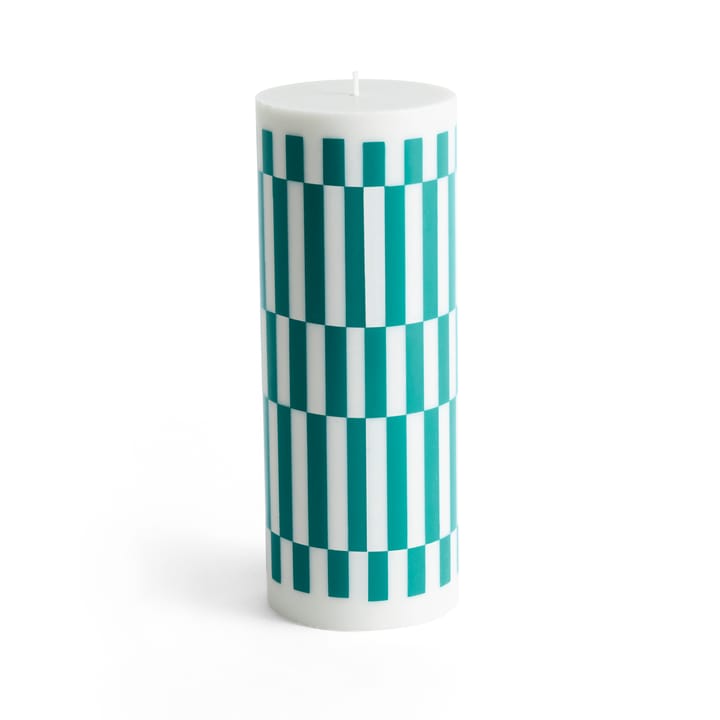 Column Candle blokkaars large 25 cm - Light grey-green - HAY