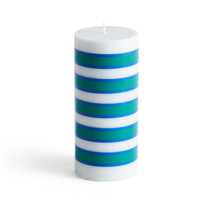 Column Candle blokkaars small 15 cm - Light grey-blue-green - HAY