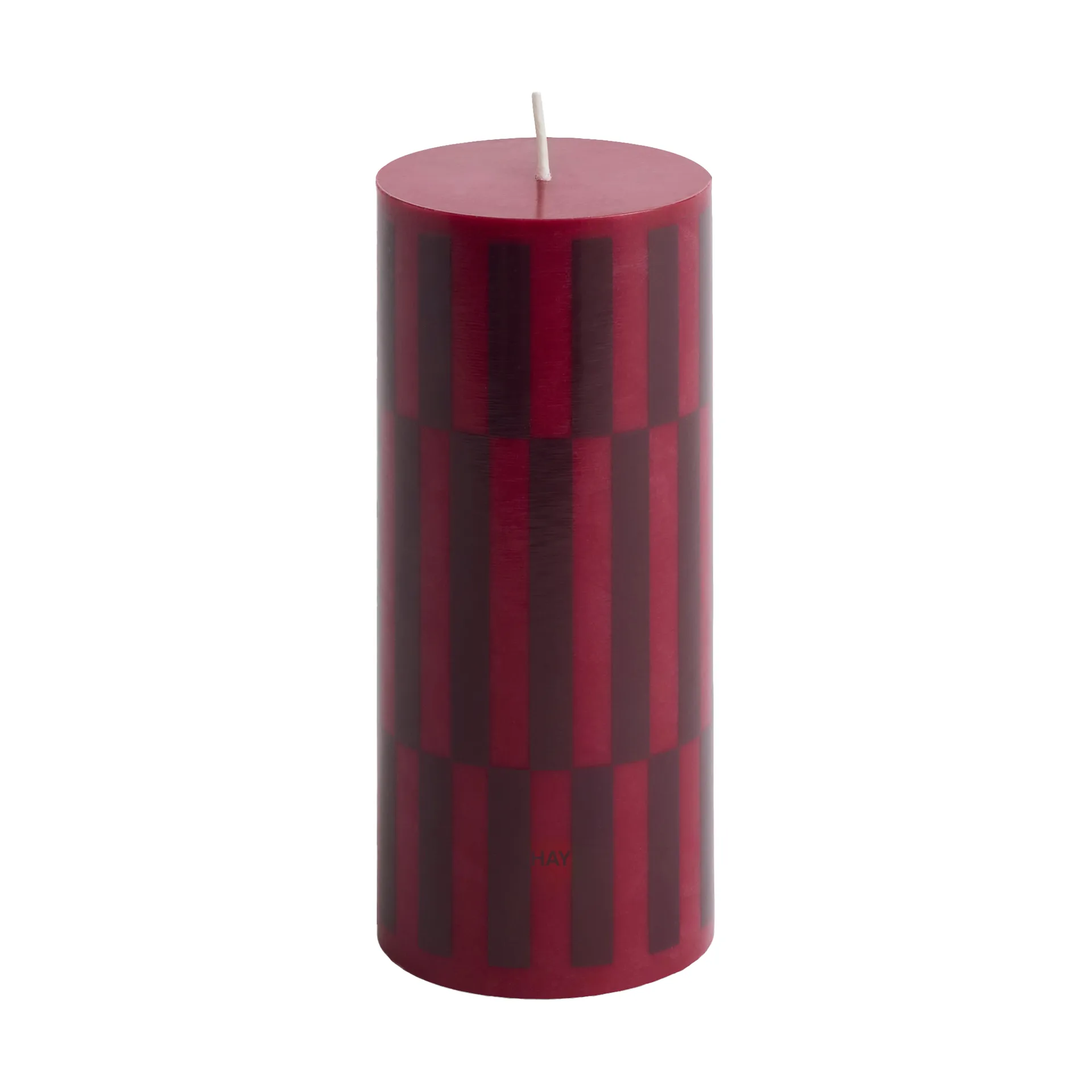 Column Candle blokkaars small 15 cm, Wine-bordeaux HAY