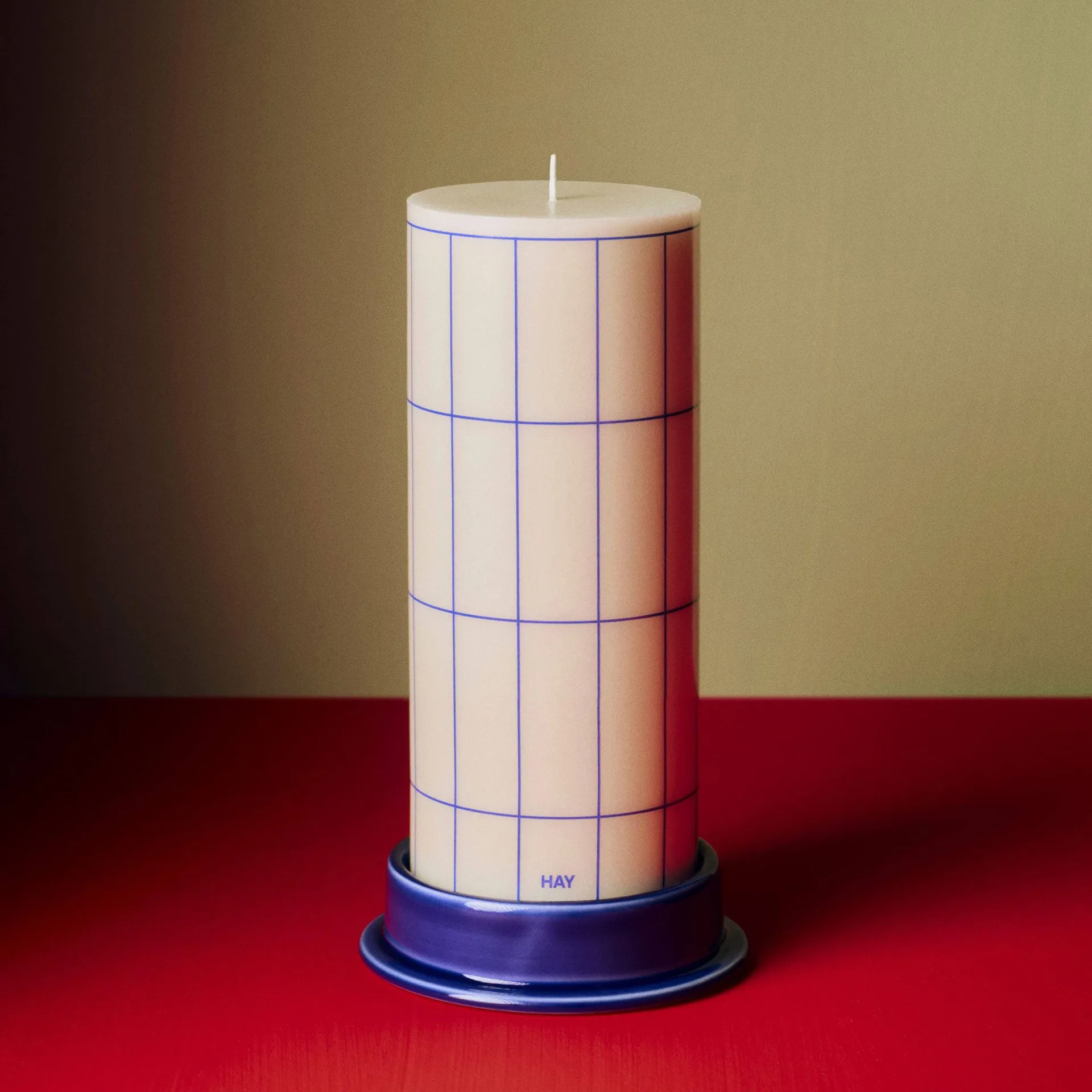 Column kaarsenhouder medium Ø11 cm, Royal blue HAY
