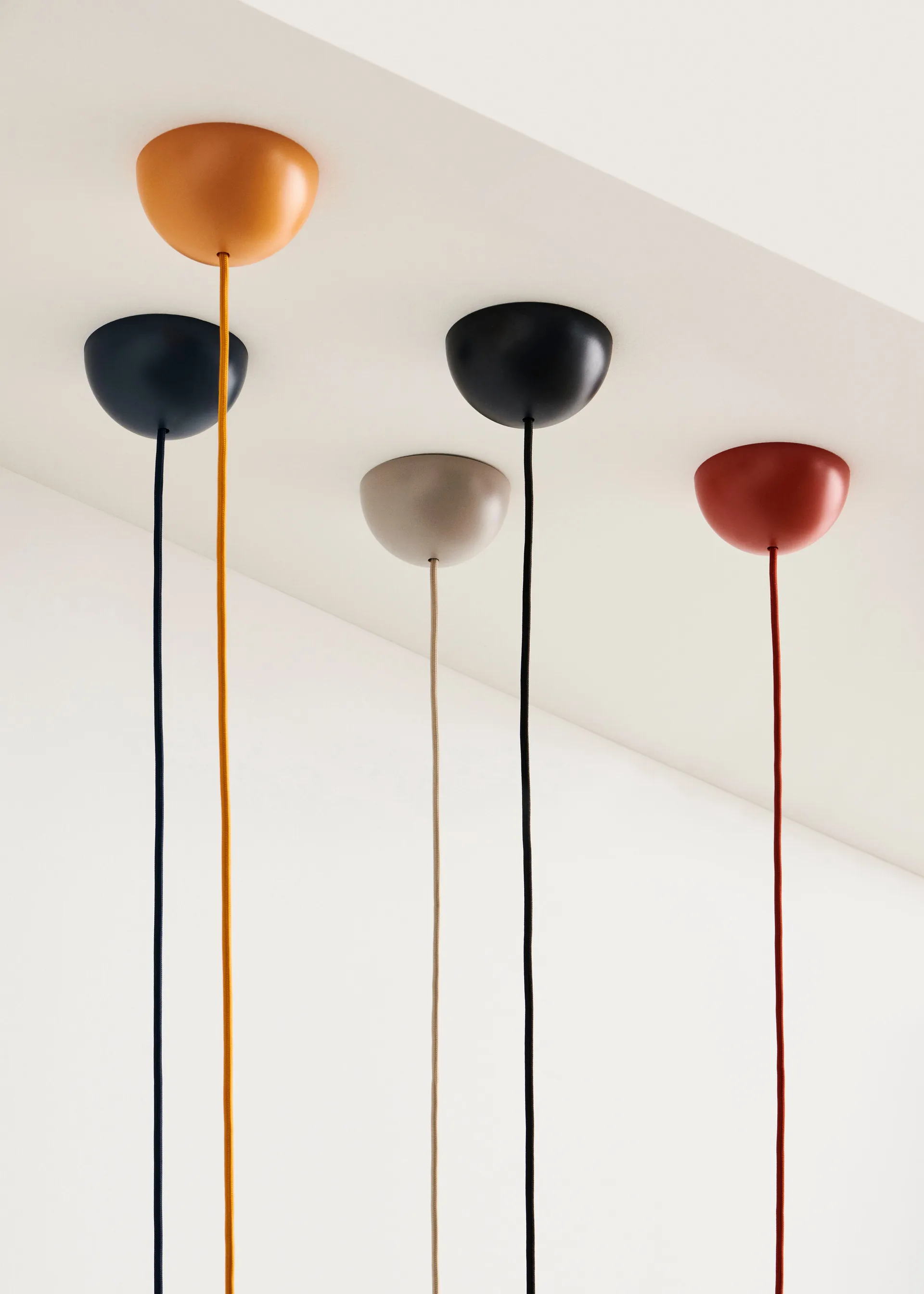 Common Pendant Cord sethanglamp Ø12 cm, Beton grey HAY