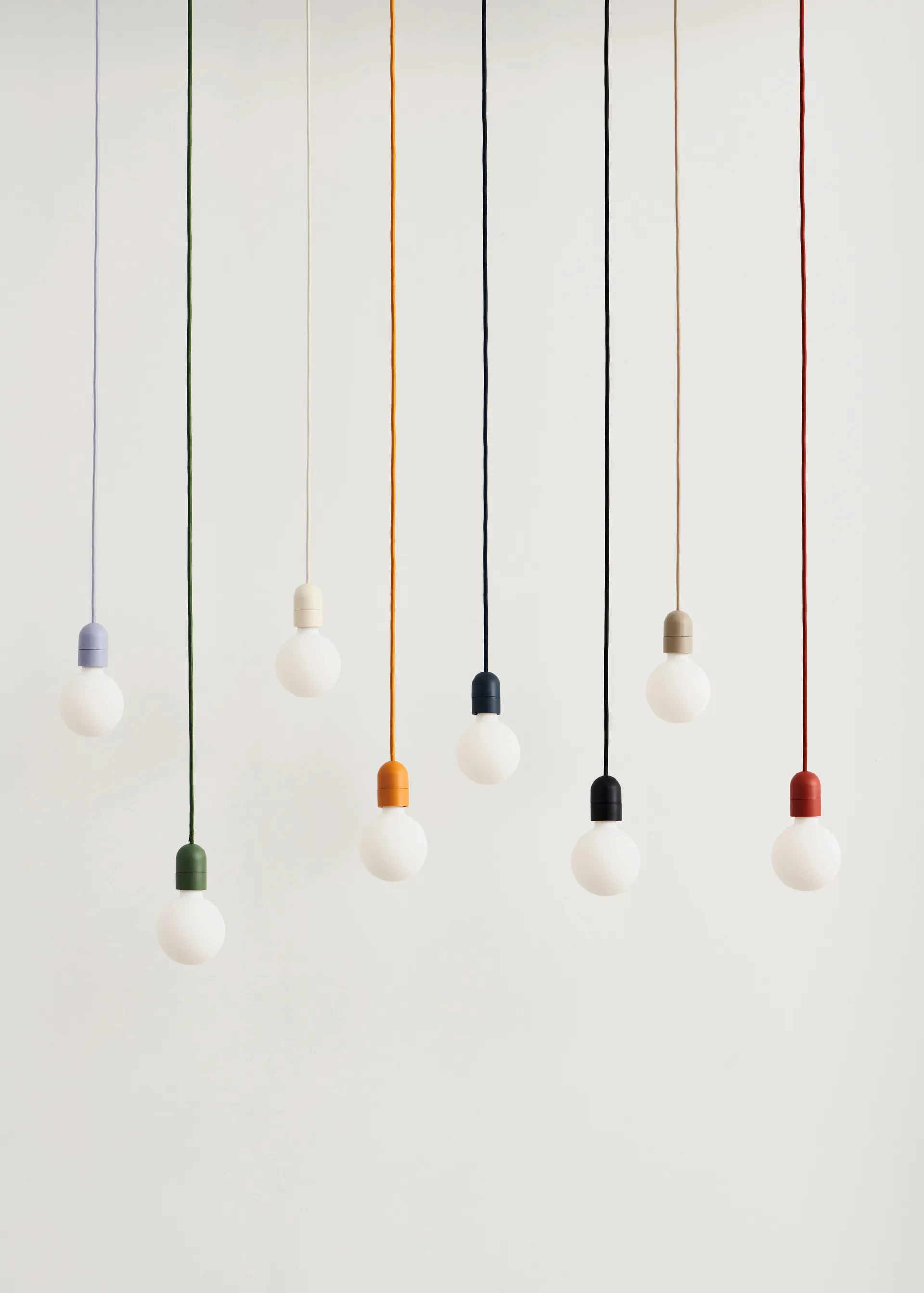 Common Pendant Cord sethanglamp Ø12 cm, Beton grey HAY