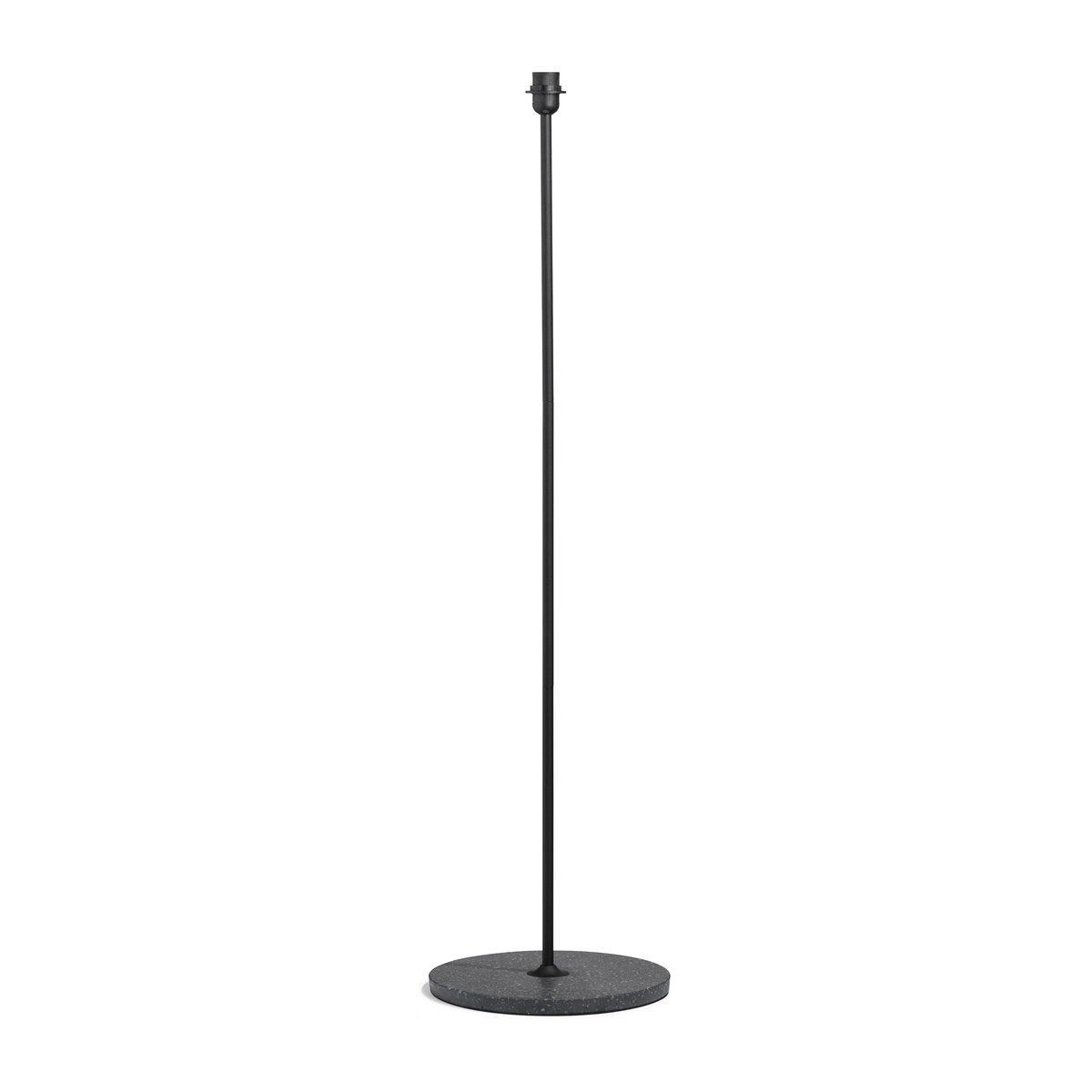 HAY Common vloerstandaard 129 cm Soft black-black terrazzo