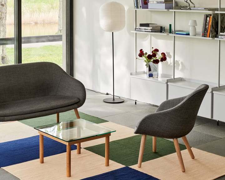 Common vloerstandaard 129 cm, Soft black-black terrazzo HAY