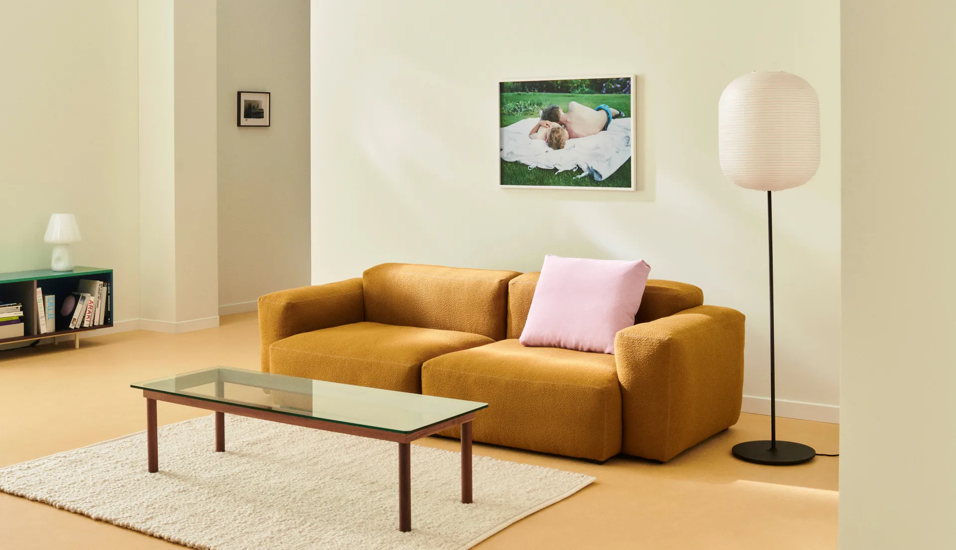 Common vloerstandaard 129 cm, Soft black-soft black HAY