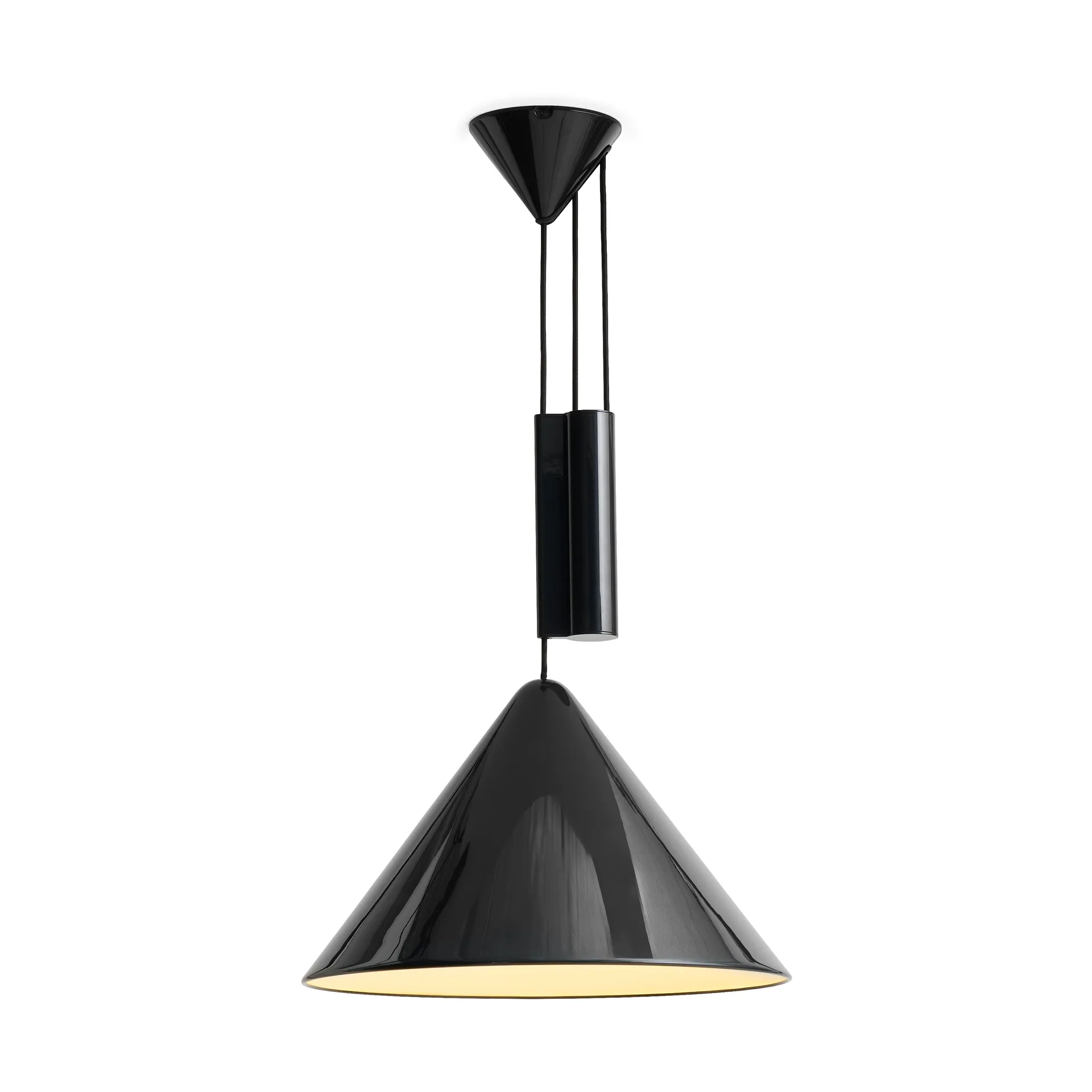 Compass verstelbare hanglamp 43 cm, Soft black HAY
