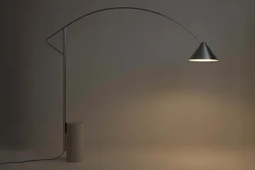 Compass vloerlamp - Zilverkleurig - HAY