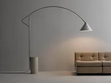 Compass vloerlamp - Zilverkleurig - HAY