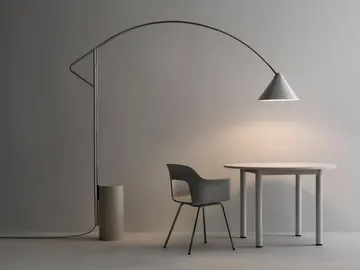Compass vloerlamp - Zilverkleurig - HAY