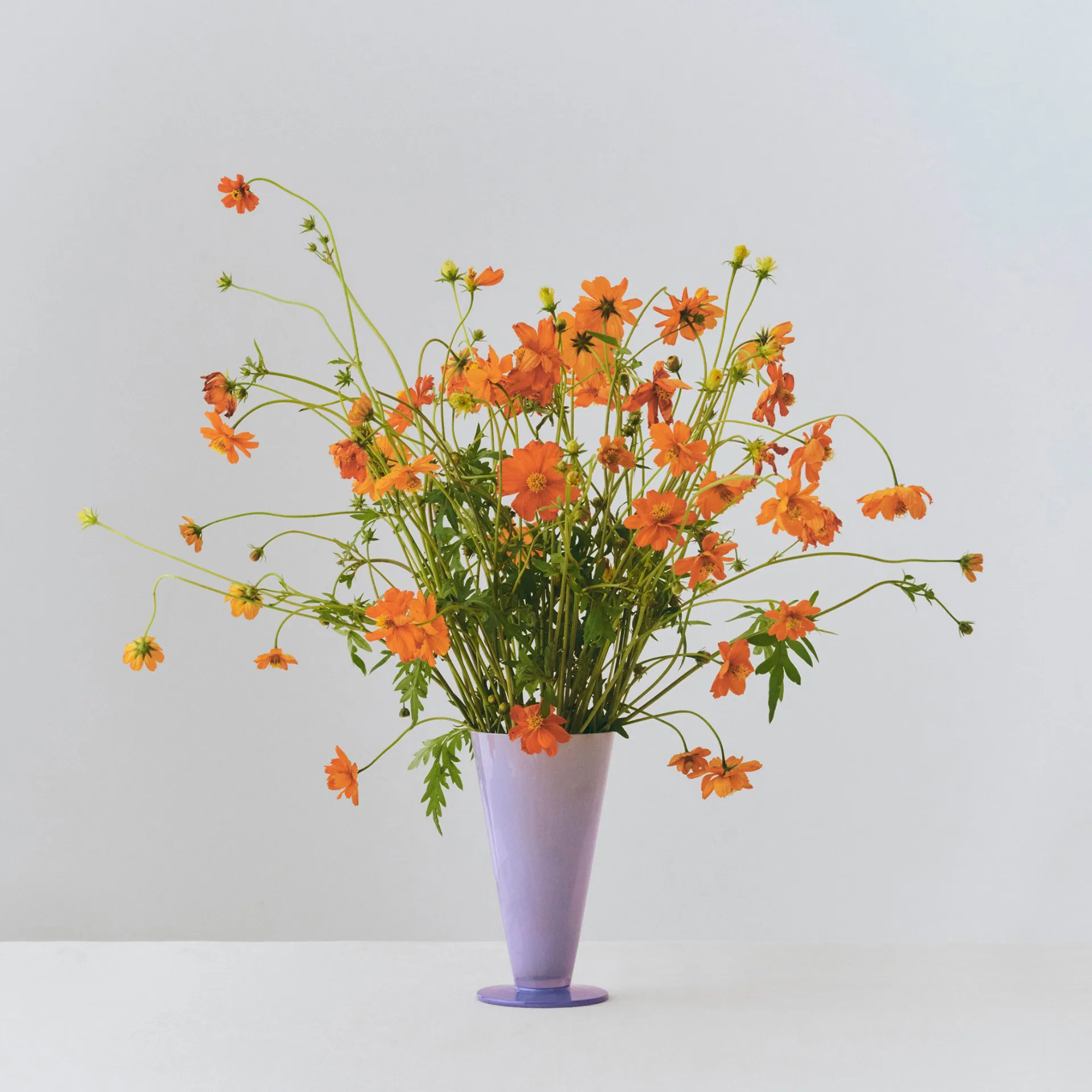 Conical vaas, Light blue-lavender blue, small HAY