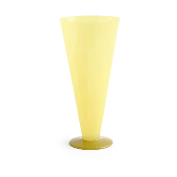 Conical vaas - Yellow-lime green, large - HAY