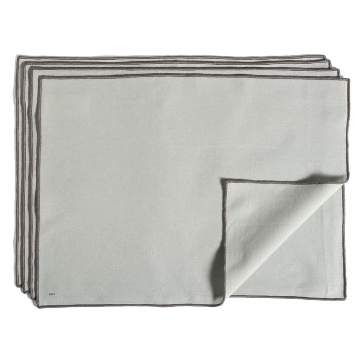 Contour placemat 34x46 cm 4-pack - Grey - HAY