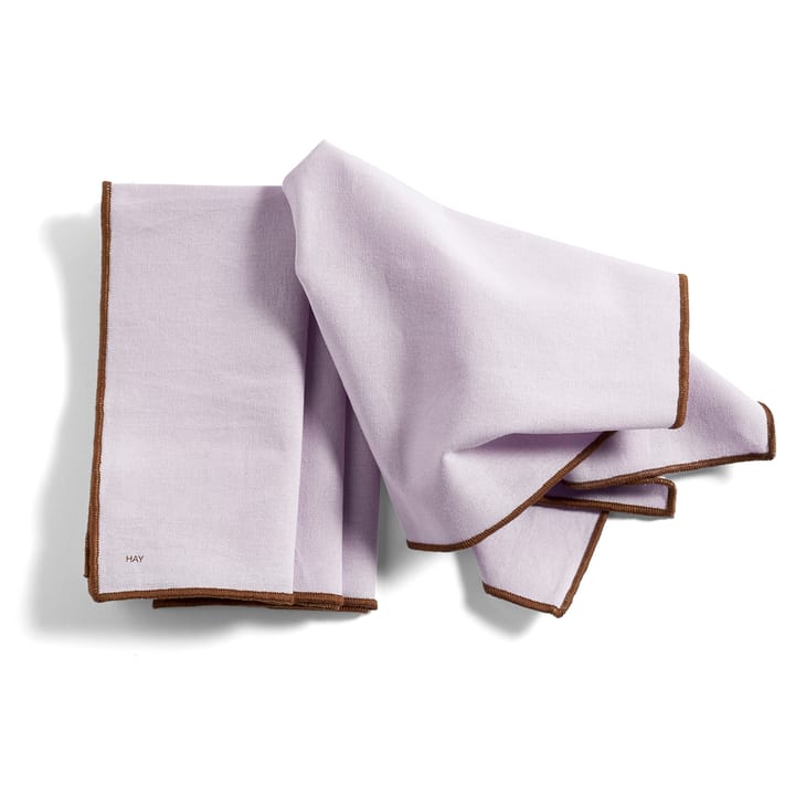 Contour stoffen servet 40x40 cm 4-pack - Lavender - HAY