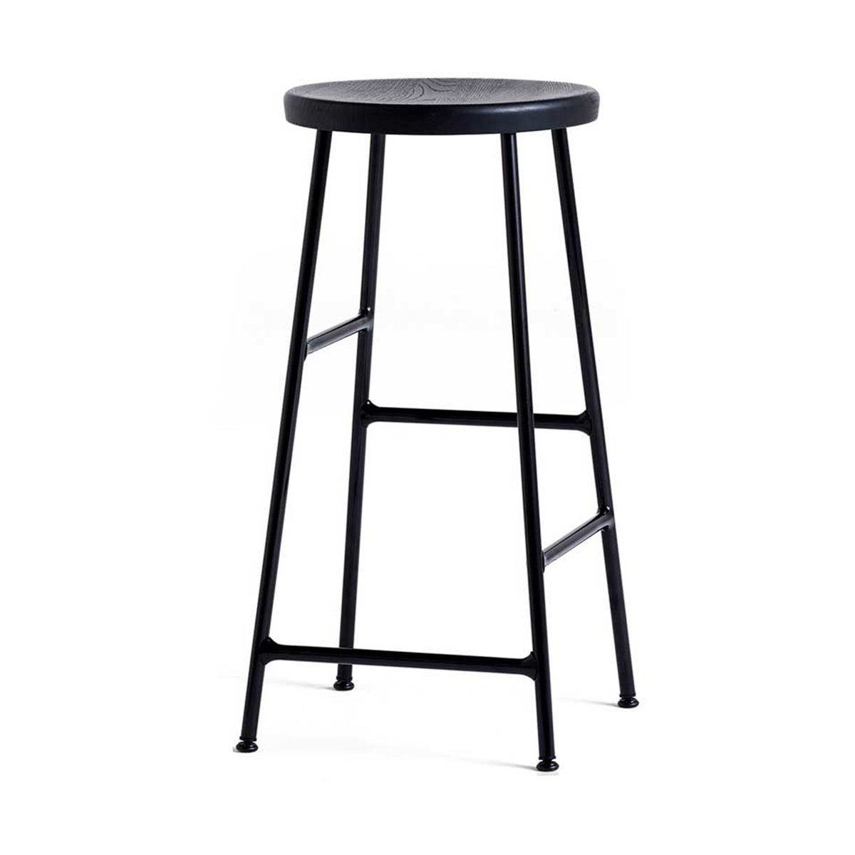 HAY Cornet barkruk 65 cm Soft black oak-soft black | Scandinavisch Interieur | Barstoelen | Zwart