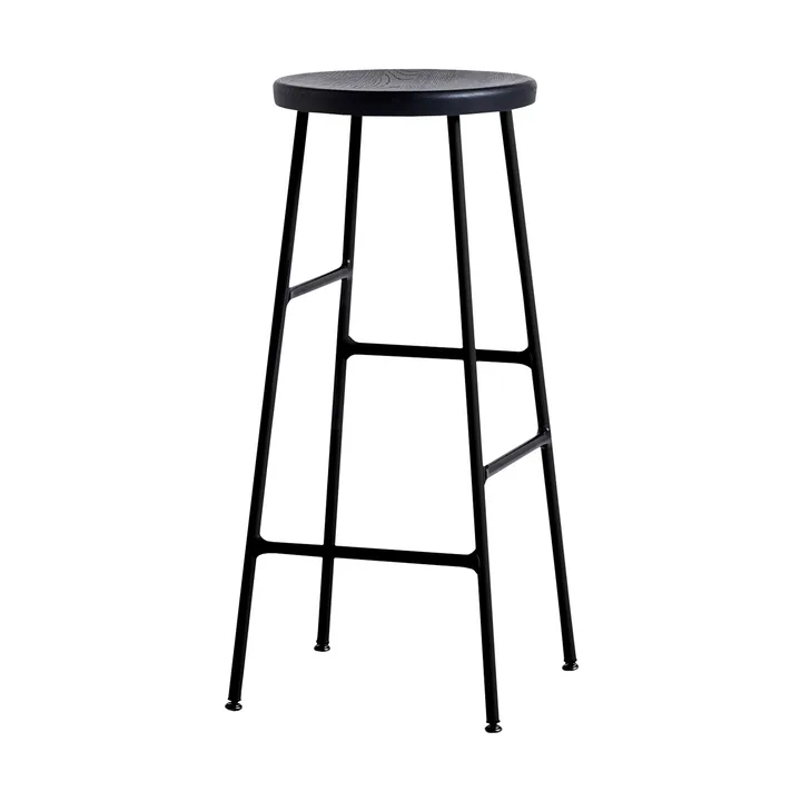Cornet ronde barkruk 75 cm - Soft black oak-soft black - HAY