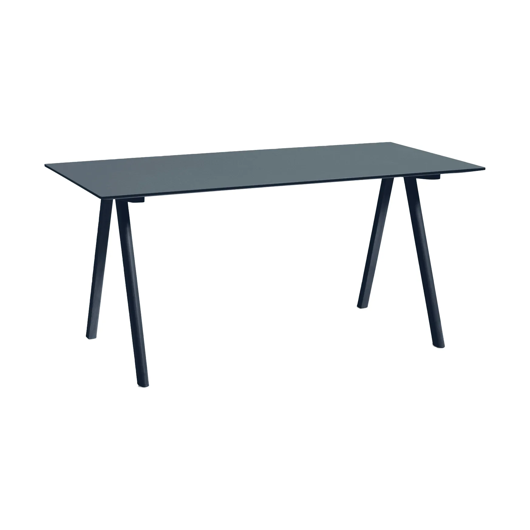 CPH10 2.0 bureau 80x160 cm, Smokey blue linoleum-Deep blue HAY