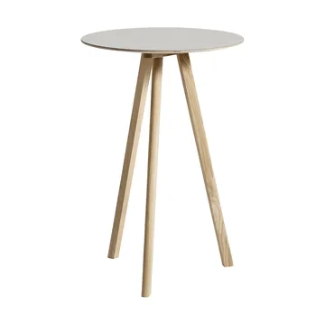 CPH20 2.0 bartafel Ø70 cm - Off white linoleum-gelakt eiken - HAY
