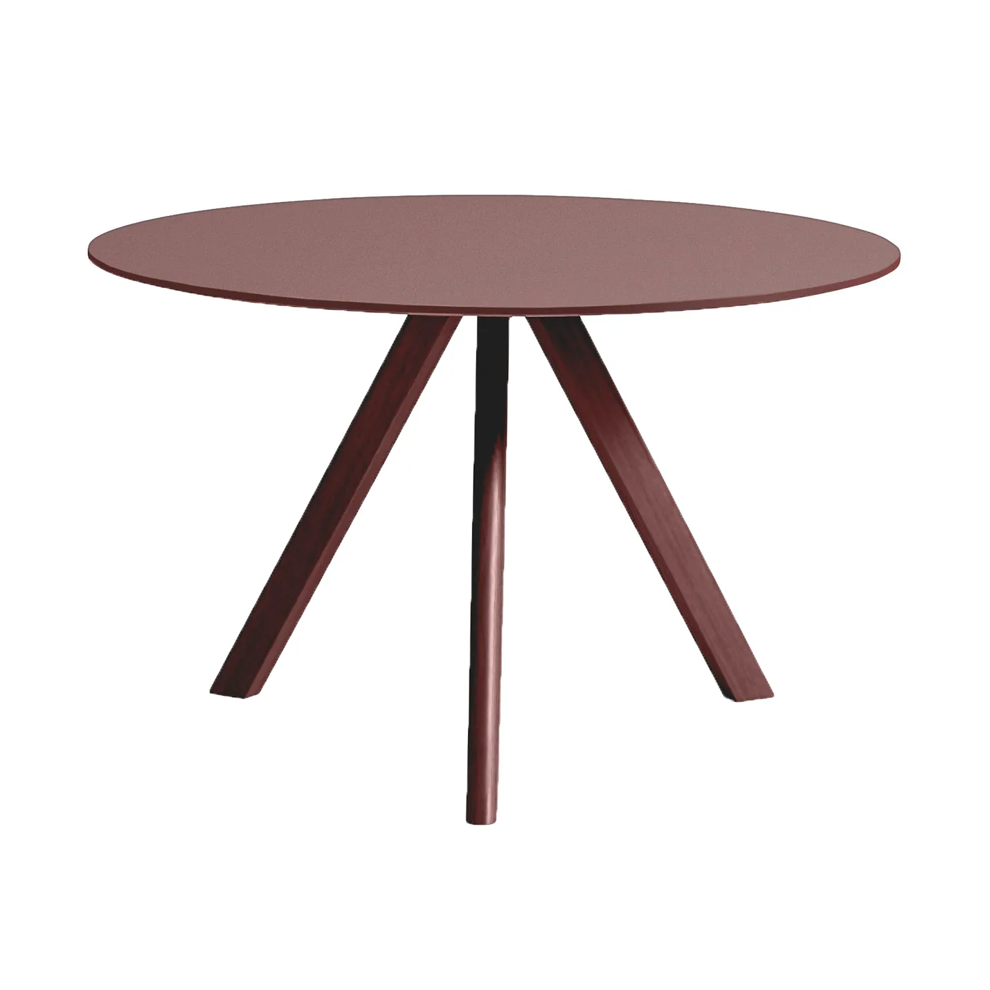 CPH20 2.0 eettafel Ø120 cm, Burgundy linoleum-Bordeaux HAY