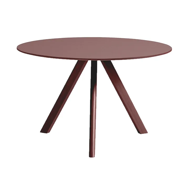 CPH20 2.0 eettafel Ø120 cm - Burgundy linoleum-Bordeaux - HAY