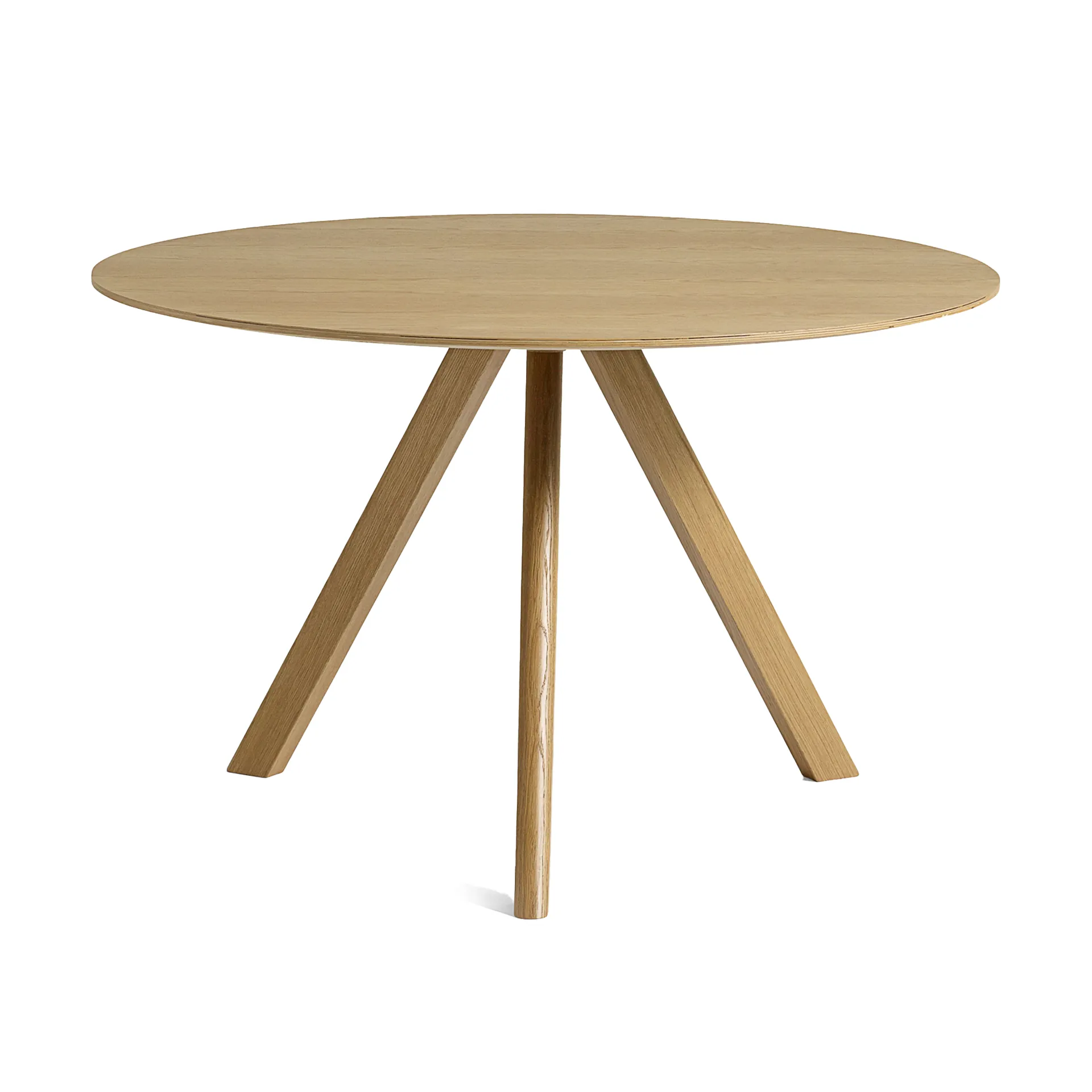 CPH20 2.0 eettafel Ø120 cm, Gelakt eiken-eikenfineer HAY