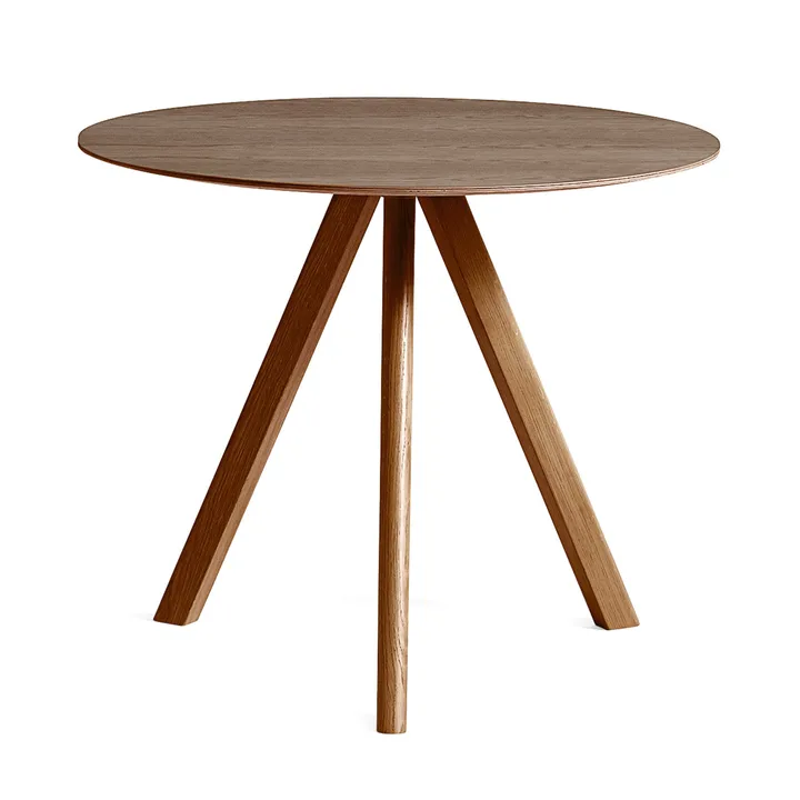 CPH20 2.0 eettafel Ø90 cm - Gelakt walnoot - HAY
