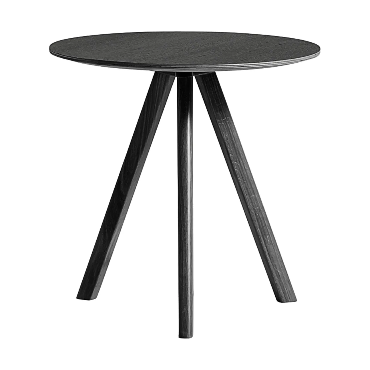 CPH20 2.0 salontafel Ø50 cm, Black laminate-gelakt eiken HAY