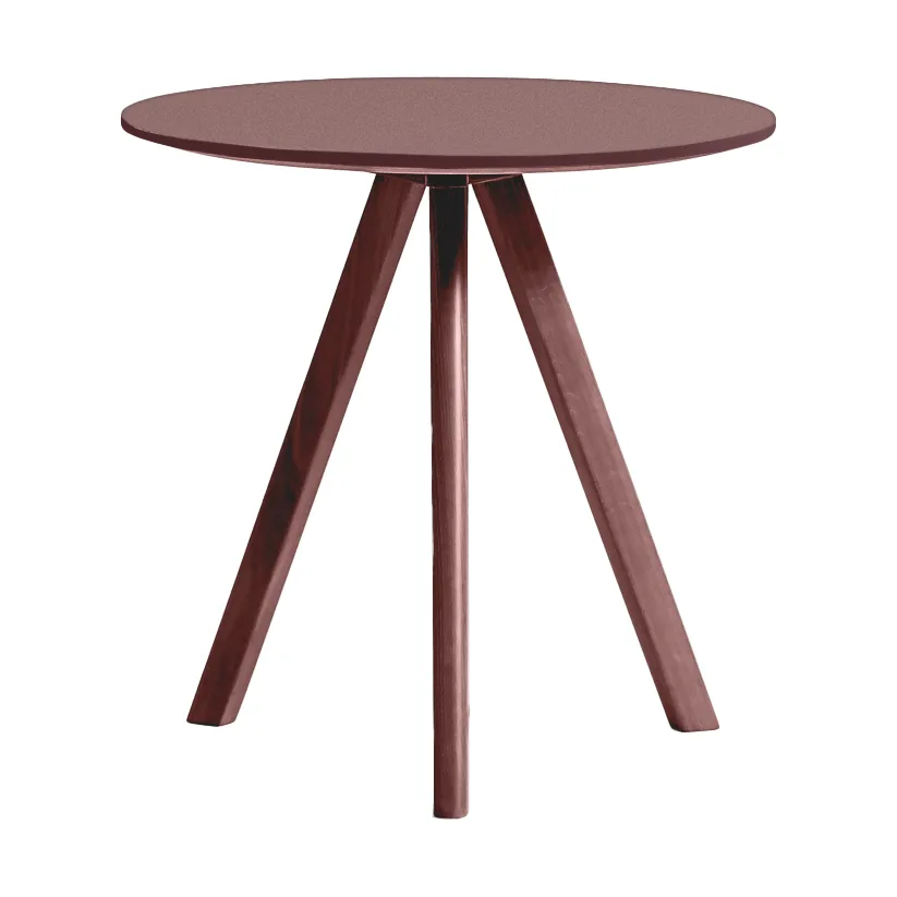 CPH20 2.0 salontafel Ø50 cm, Burgundy linoleum-Bordeaux HAY