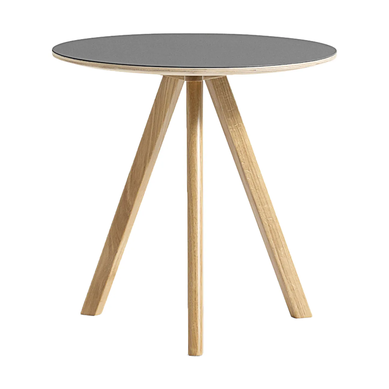 CPH20 2.0 salontafel Ø50 cm, Grey linoleum-gelakt eiken HAY