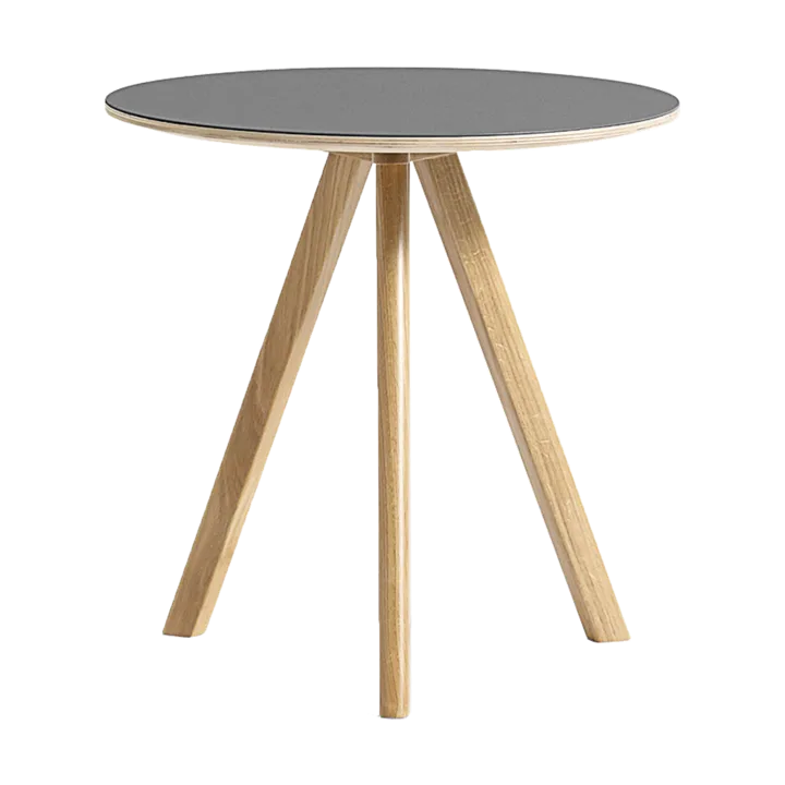 CPH20 2.0 salontafel Ø50 cm - Grey linoleum-gelakt eiken - HAY