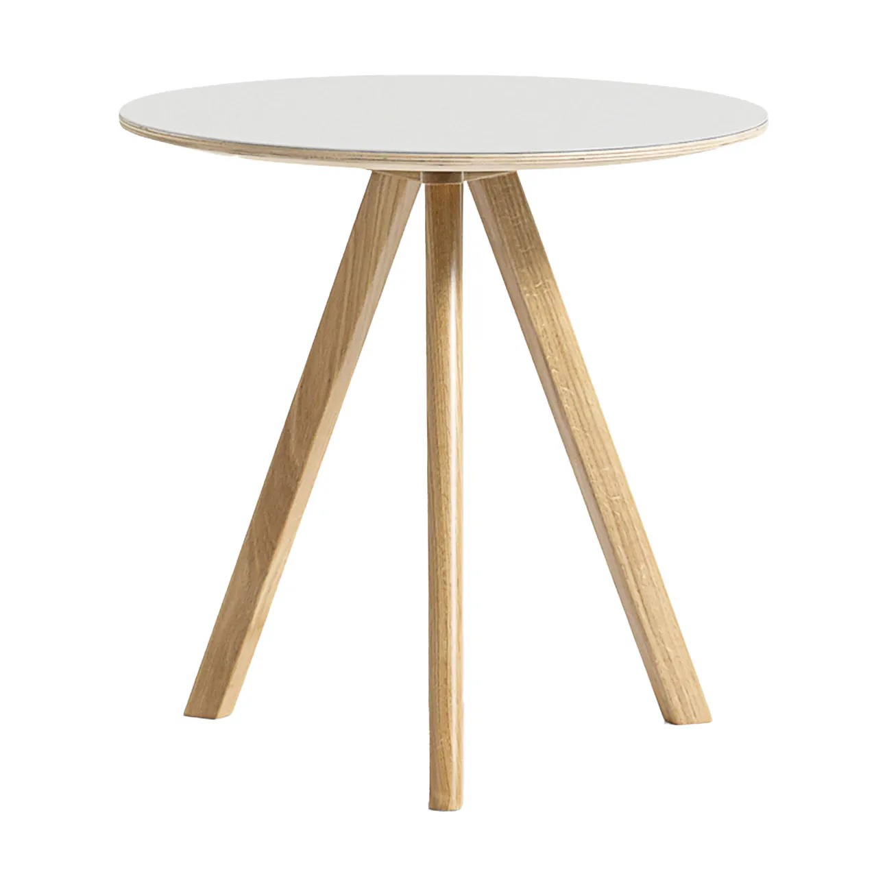CPH20 2.0 salontafel Ø50 cm, Off white linoleum-gelakt eiken HAY