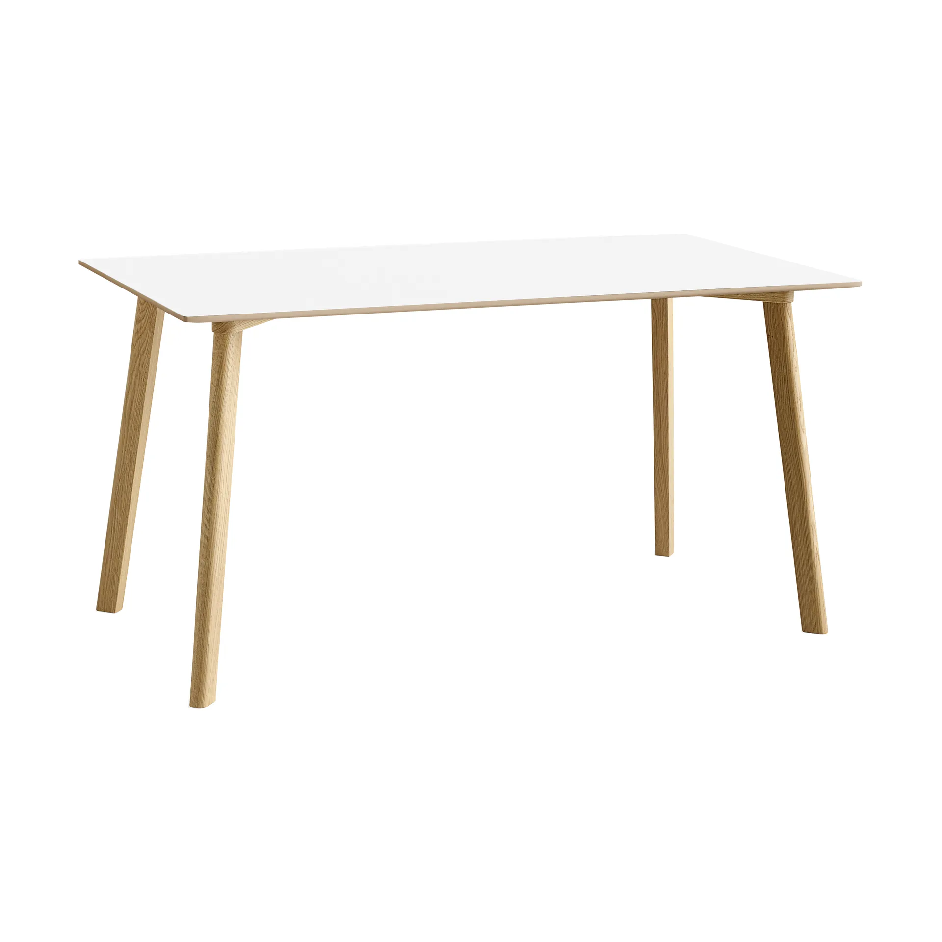 CPH210 Deux 2.0 tafel 75x140 cm, Pearl white-gelakt eiken HAY