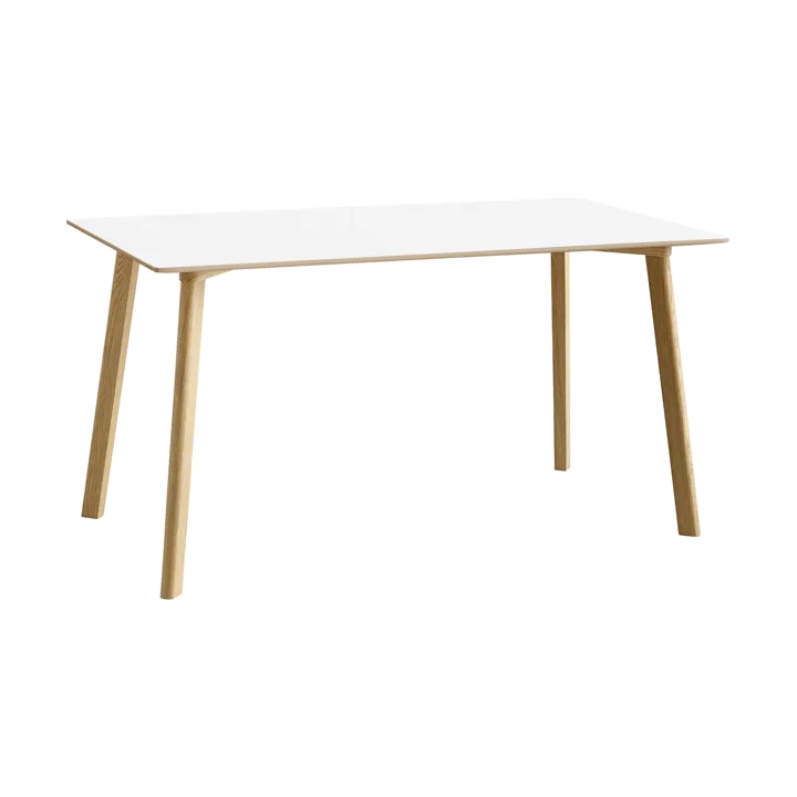 CPH210 Deux 2.0 tafel 75x140 cm - Pearl white-gelakt eiken - HAY