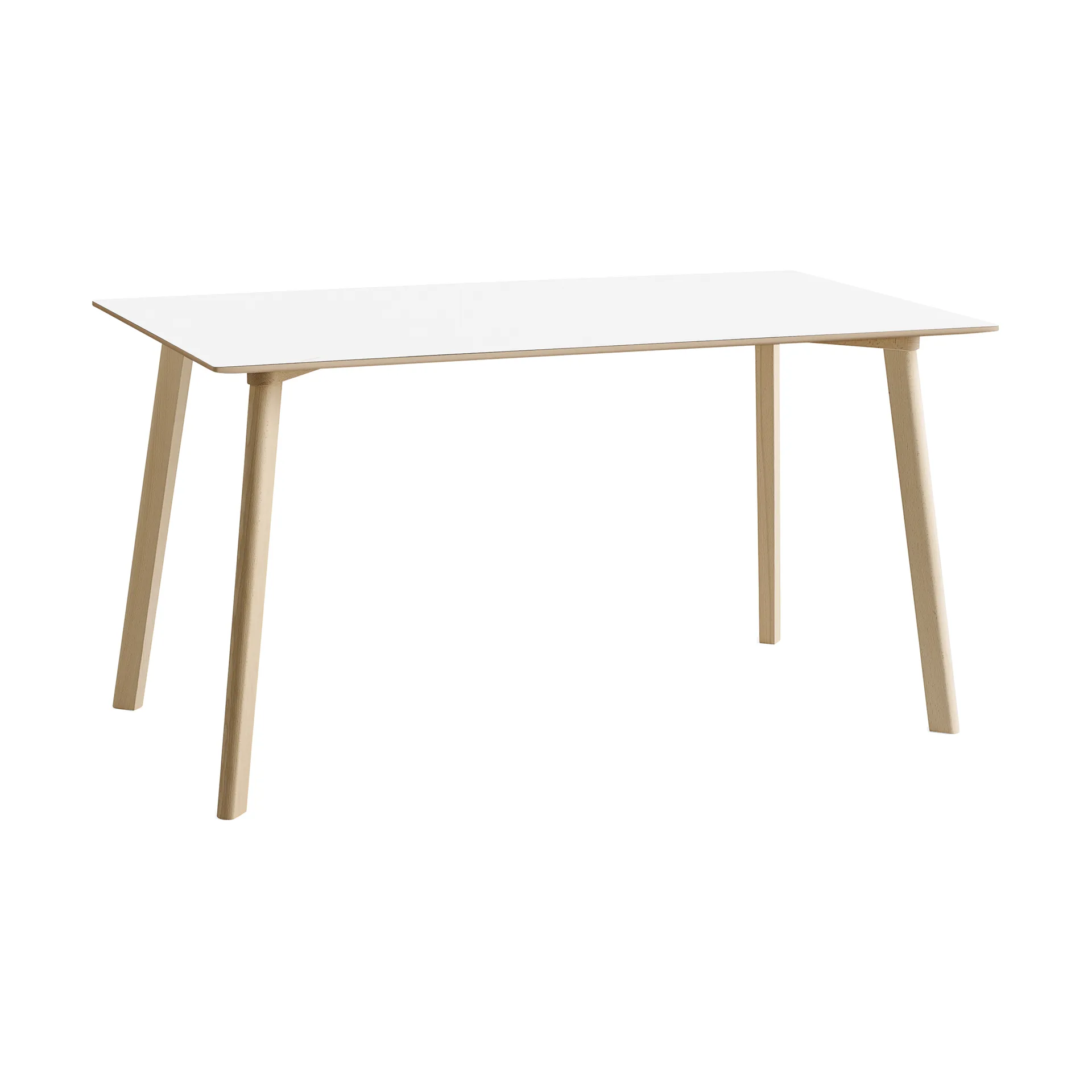 CPH210 Deux 2.0 tafel 75x140 cm, Pearl white-onbehandeld beuken HAY