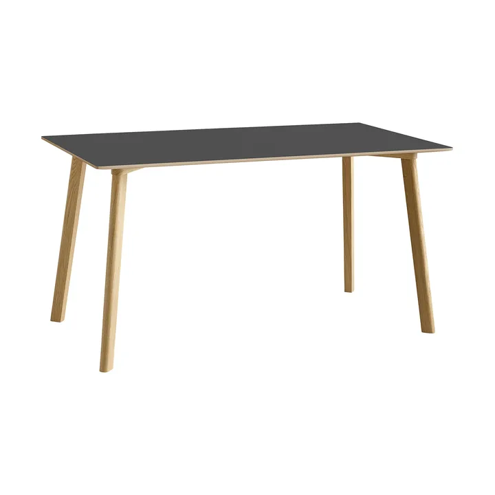 CPH210 Deux 2.0 tafel 75x140 cm - Stone grey-gelakt eiken - HAY