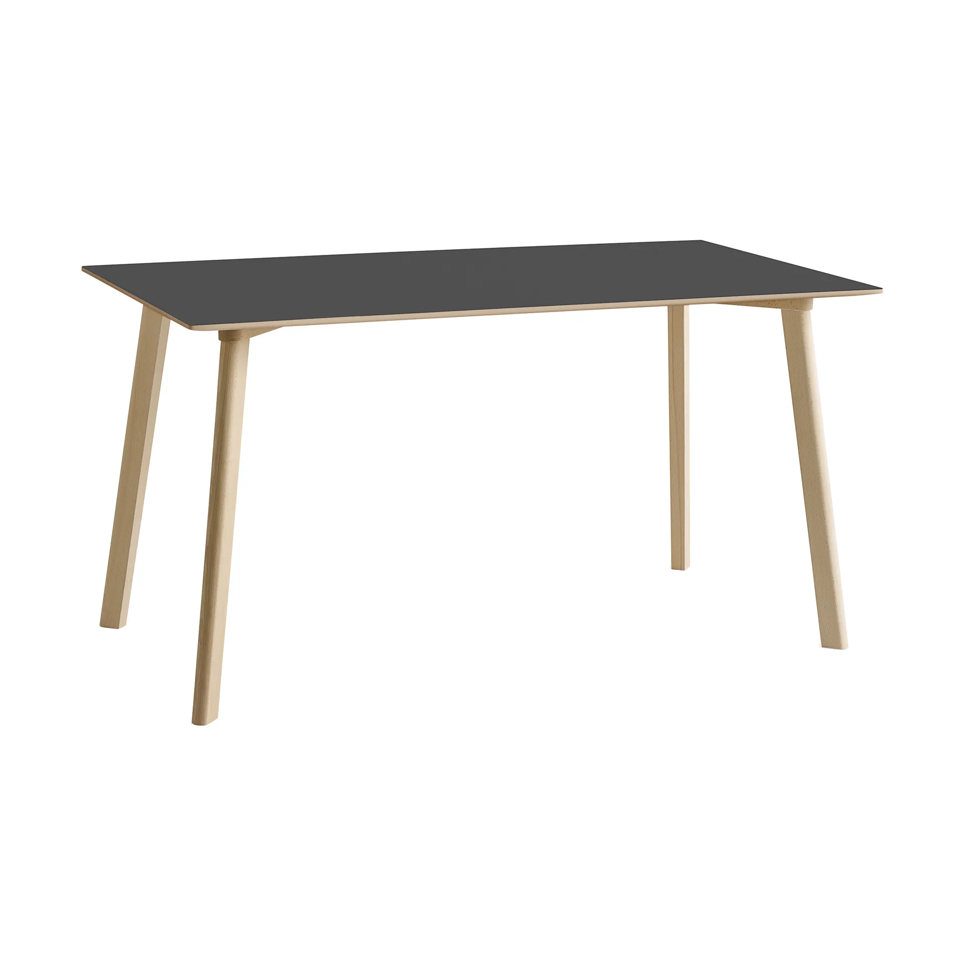 CPH210 Deux 2.0 tafel 75x140 cm, Stone grey-onbehandeld beuken HAY