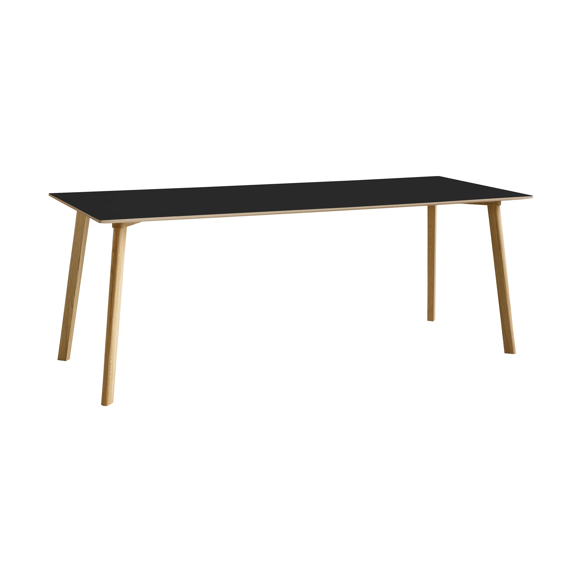 CPH210 Deux 2.0 tafel 75x200 cm, Black laminate-gelakt eiken HAY