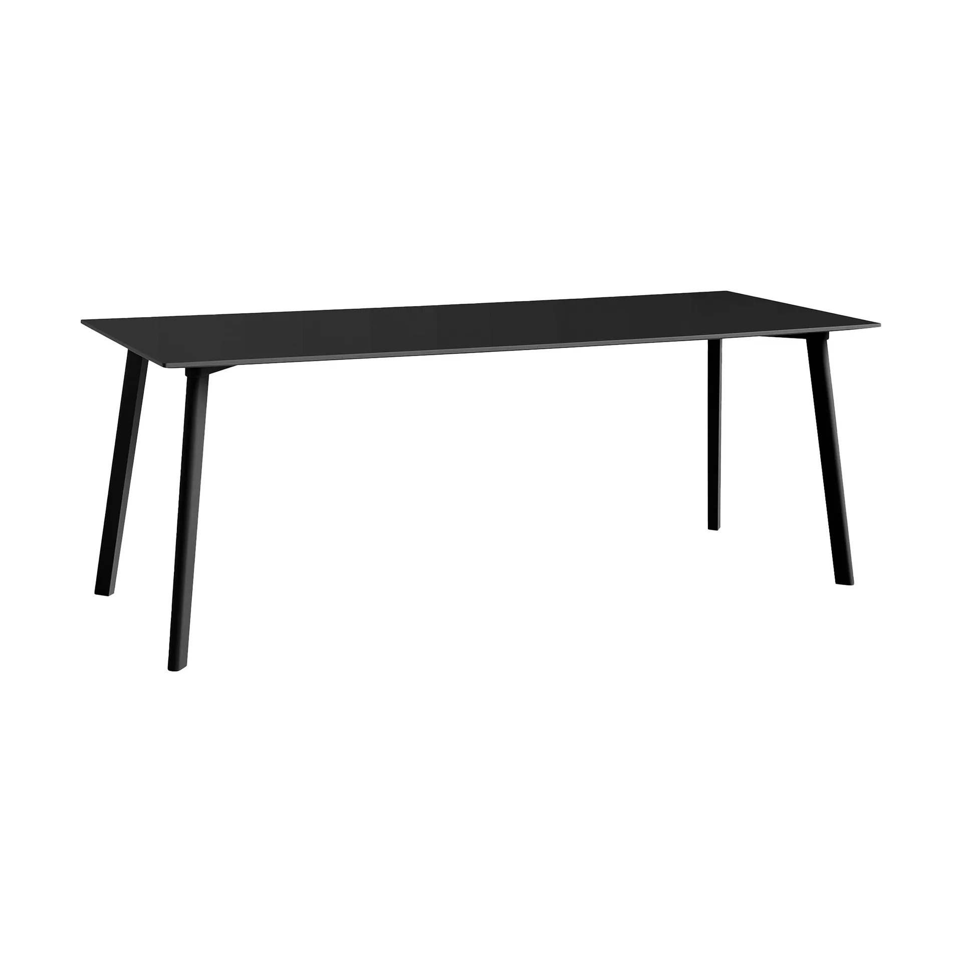 CPH210 Deux 2.0 tafel 75x200 cm, Black water based-beuken HAY