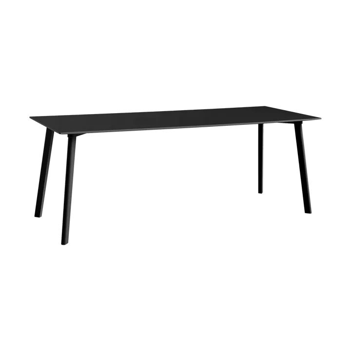 CPH210 Deux 2.0 tafel 75x200 cm - Black water based-beuken - HAY