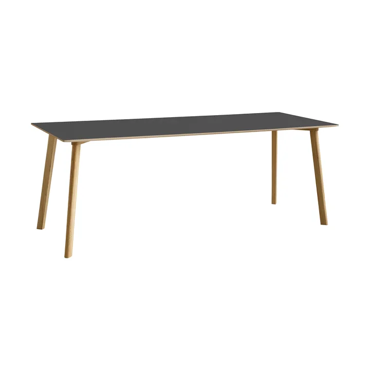 CPH210 Deux 2.0 tafel 75x200 cm - Stone grey-gelakt eiken - HAY