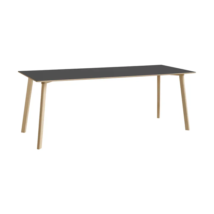 CPH210 Deux 2.0 tafel 75x200 cm - Stone grey-onbehandeld beuken - HAY